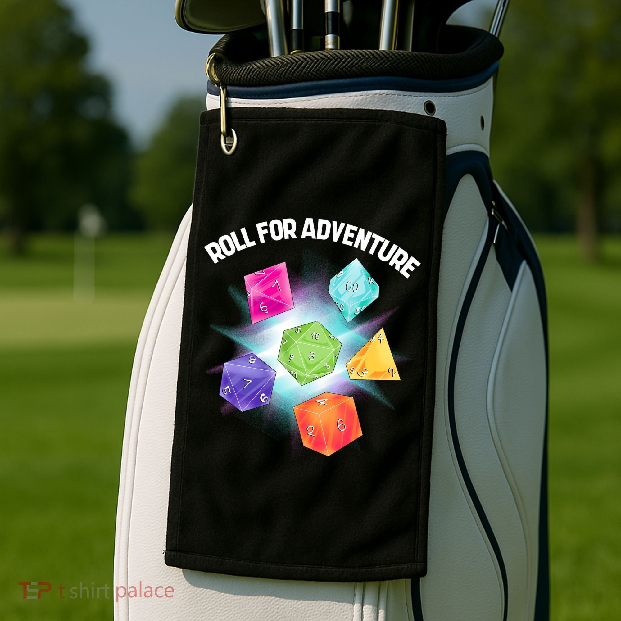 Polyhedral Dice Golf Towel