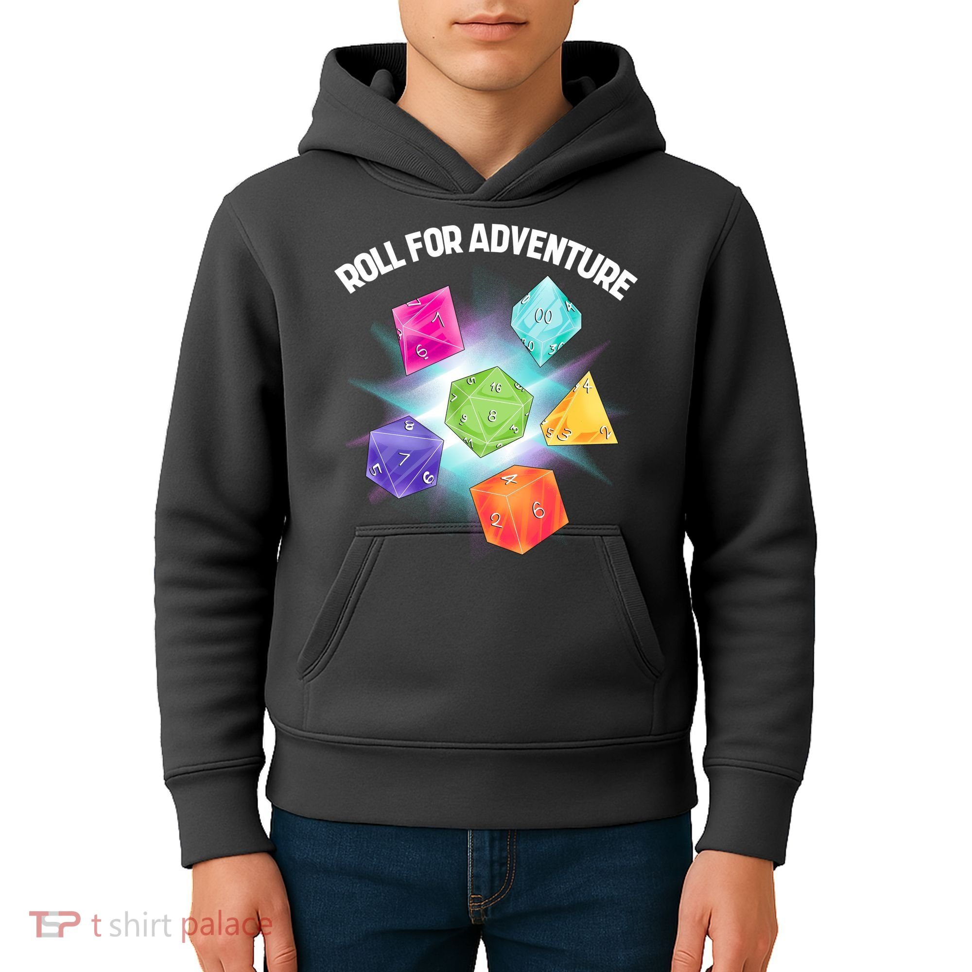 Polyhedral Dice Kids Hoodie