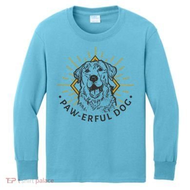 Pawerful Dog Kids Long Sleeve Shirt