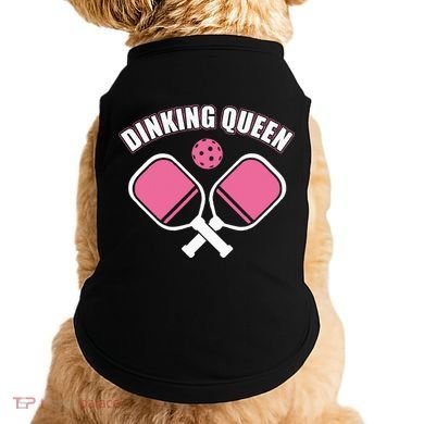 PicklebalI Dinking Queen Wo Pickleball Player Doggie Tank