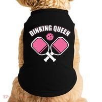 PicklebalI Dinking Queen Wo Pickleball Player Doggie Tank thumb 0