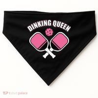 PicklebalI Dinking Queen Wo Pickleball Player USA-Made Doggie Bandana thumb 0