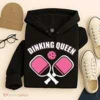PicklebalI Dinking Queen Wo Pickleball Player Hoodie thumb 4