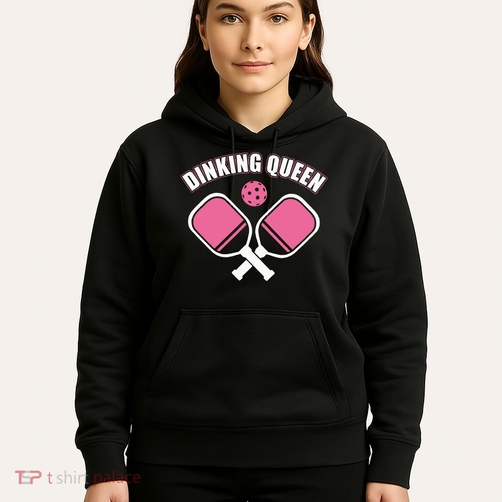PicklebalI Dinking Queen Wo Pickleball Player Hoodie