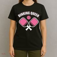 PicklebalI Dinking Queen Wo Pickleball Player T-Shirt thumb 4