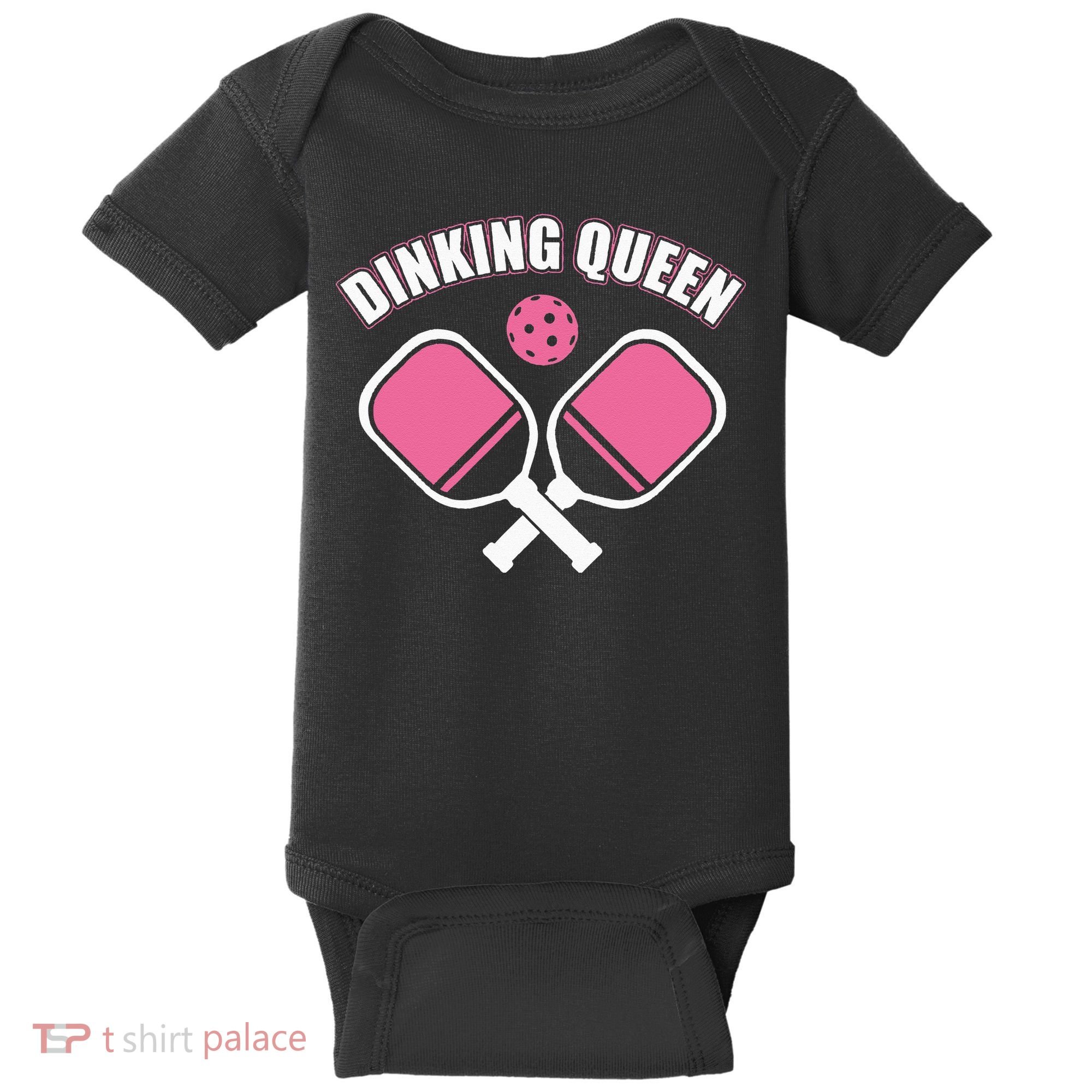 PicklebalI Dinking Queen Wo Pickleball Player Baby Bodysuit