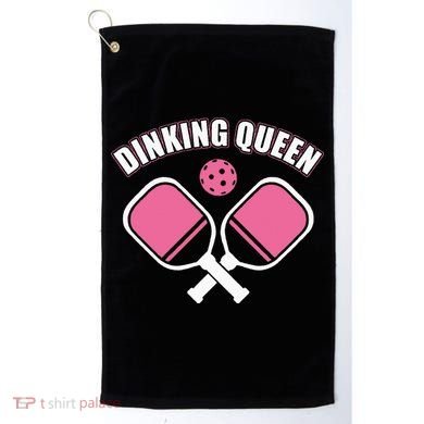 PicklebalI Dinking Queen Wo Pickleball Player Golf Towel