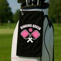 PicklebalI Dinking Queen Wo Pickleball Player Golf Towel thumb 2