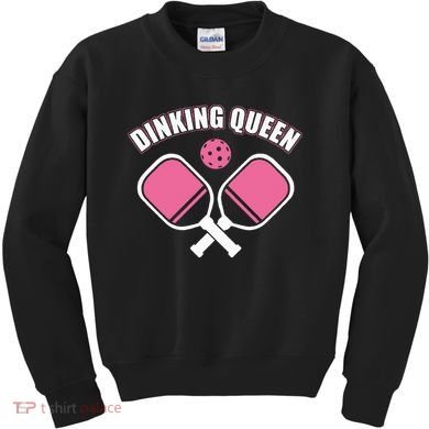 PicklebalI Dinking Queen Wo Pickleball Player Kids Sweatshirt