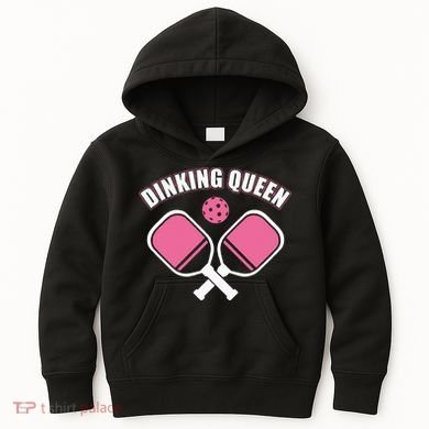 PicklebalI Dinking Queen Wo Pickleball Player Kids Hoodie