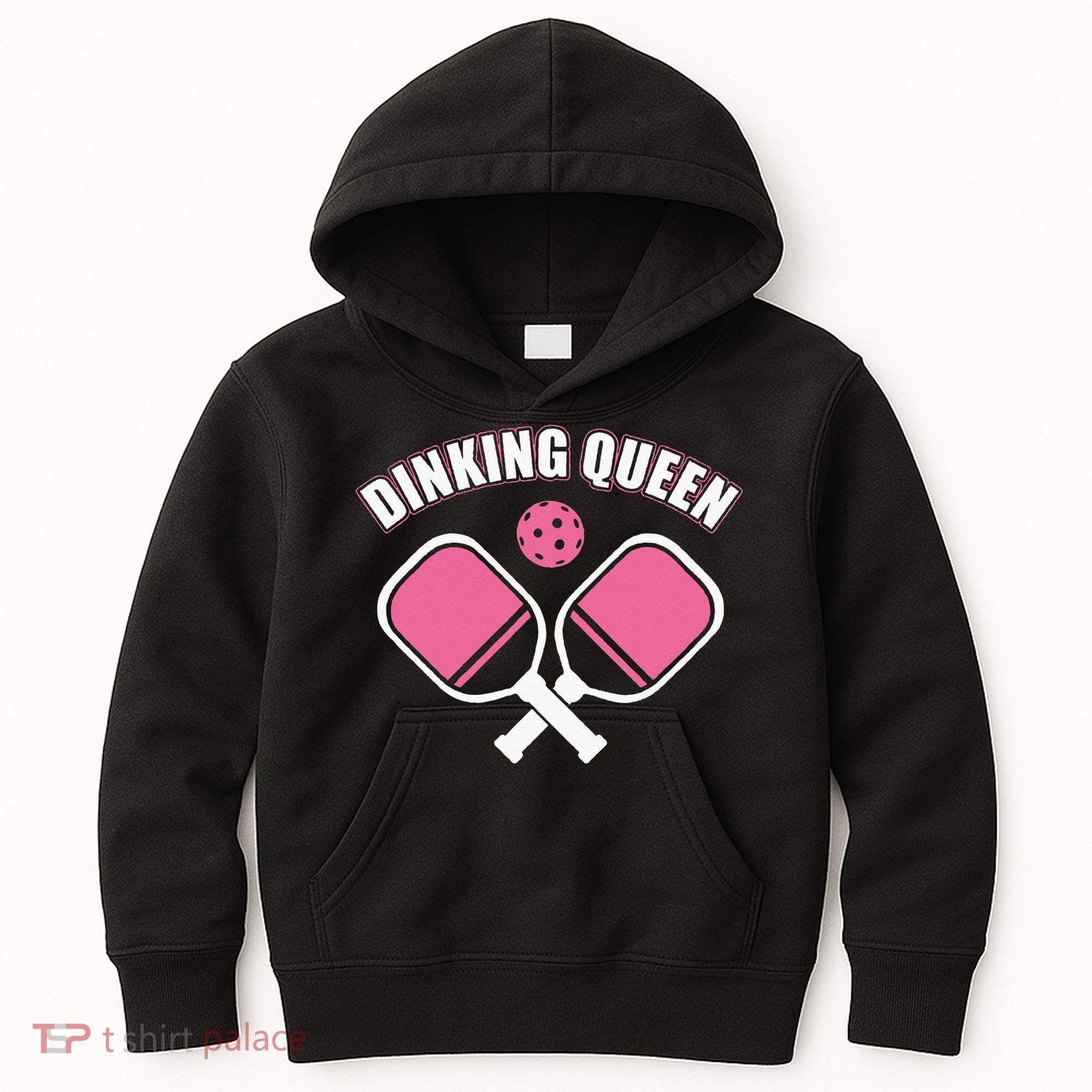 PicklebalI Dinking Queen Wo Pickleball Player Kids Hoodie