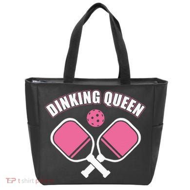 PicklebalI Dinking Queen Wo Pickleball Player Tote Bag