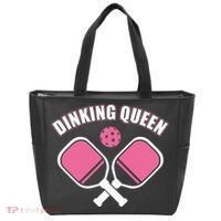 PicklebalI Dinking Queen Wo Pickleball Player Tote Bag thumb 0