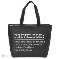 Privilege Definition Quote Tote Bag thumb 0