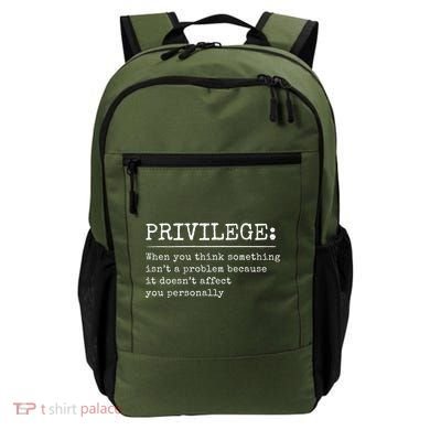 Privilege Definition Quote Backpack