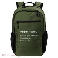 Privilege Definition Quote Backpack thumb 0