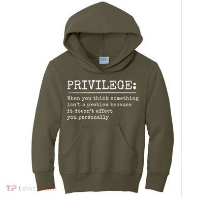 Privilege Definition Quote Kids Hoodie