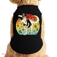 Pirate Dinosaur Retro Sunset Pi Day Doggie Tank thumb 0