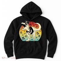 Pirate Dinosaur Retro Sunset Pi Day Hoodie thumb 0