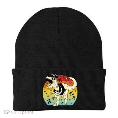 Pirate Dinosaur Retro Sunset Pi Day Beanie