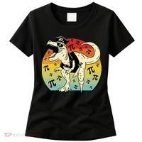 Pirate Dinosaur Retro Sunset Pi Day Women's T-Shirt thumb 0