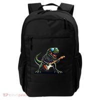 Punk Dinosaur RockN Roll Goth Dino Funny Guitar Band Great Gift Backpack thumb 0
