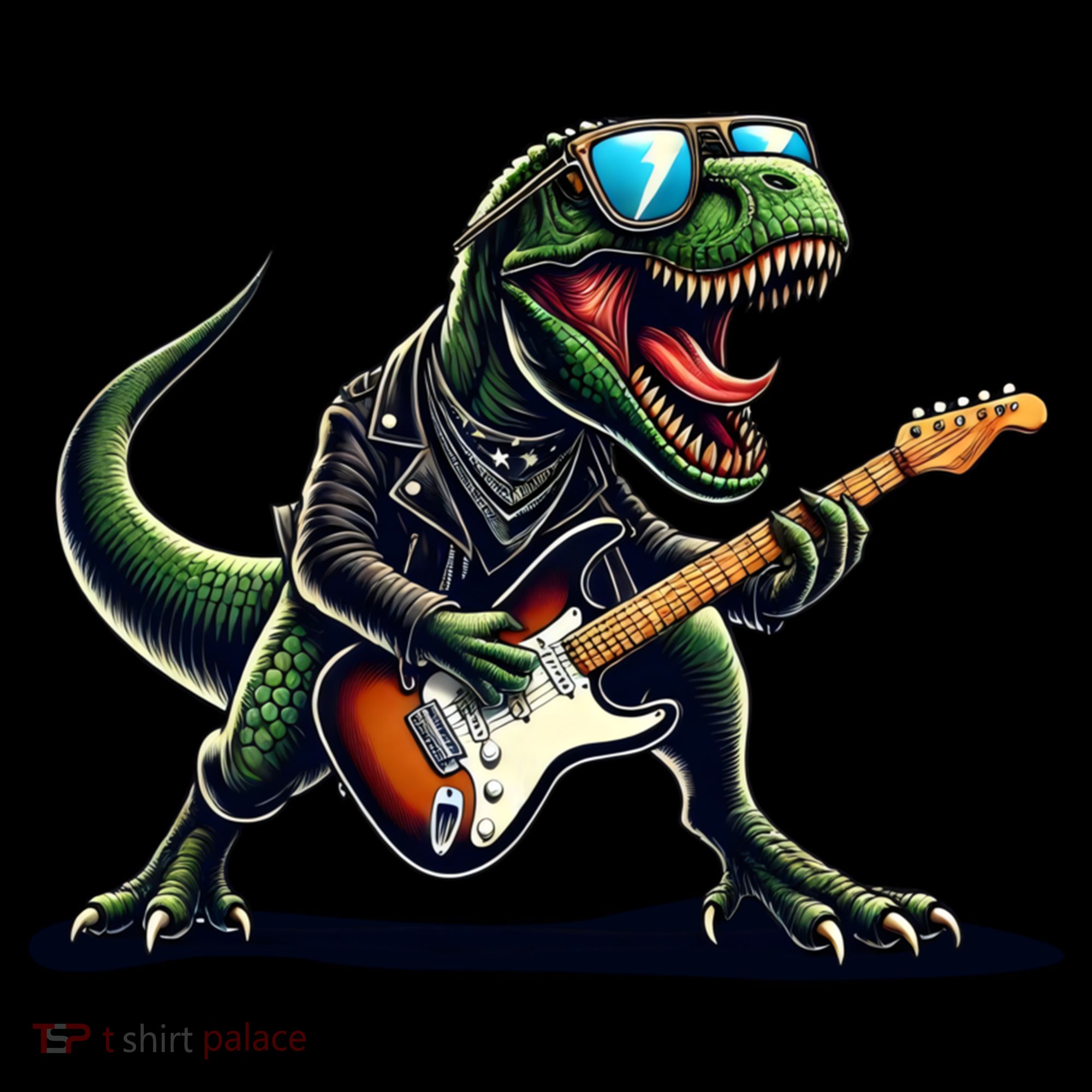 Punk Dinosaur RockN Roll Goth Dino Funny Guitar Band Great Gift Coffee Mug