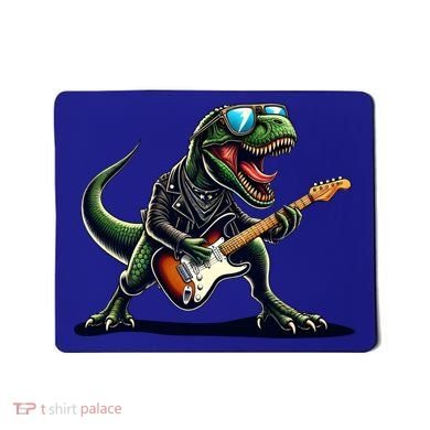 Punk Dinosaur RockN Roll Goth Dino Funny Guitar Band Great Gift Mousepad