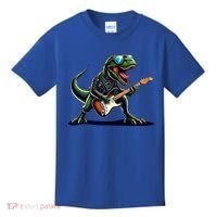 Punk Dinosaur RockN Roll Goth Dino Funny Guitar Band Great Gift Kids T-Shirt thumb 0
