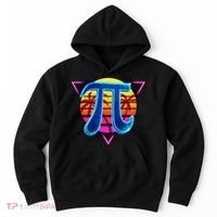 Pi Day Retro Tropical Logo Hoodie thumb 0