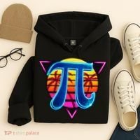 Pi Day Retro Tropical Logo Hoodie thumb 4