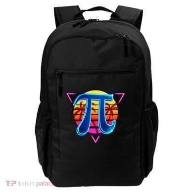 Pi Day Retro Tropical Logo Backpack