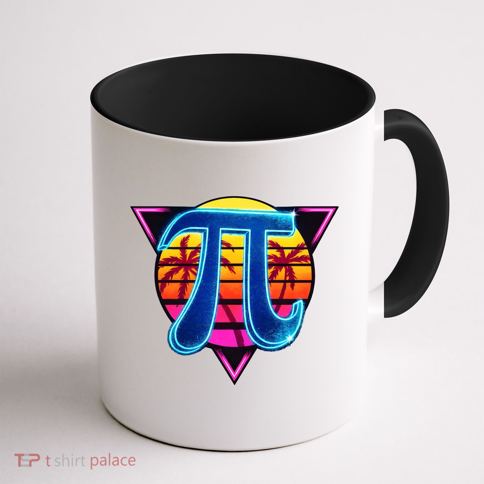 Pi Day Retro Tropical Logo Coffee Mug