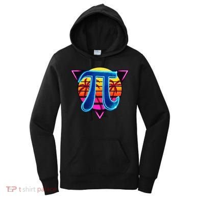 Pi Day Retro Tropical Logo Women's Hoodie