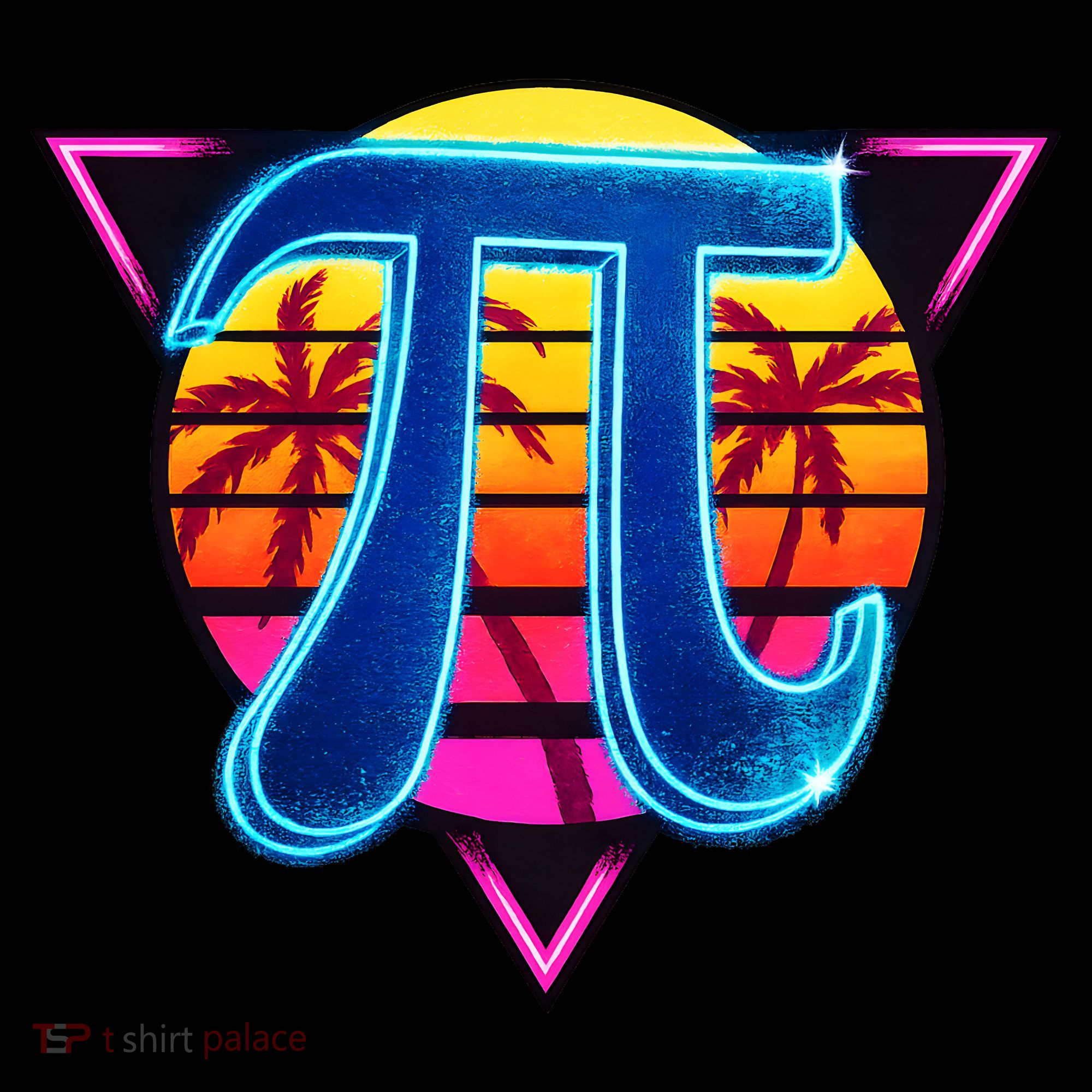Pi Day Retro Tropical Logo Women's Hoodie