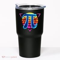Pi Day Retro Tropical Logo Tumbler thumb 0