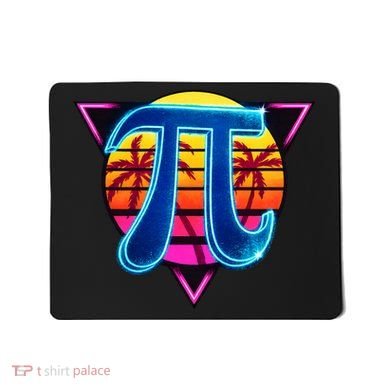 Pi Day Retro Tropical Logo Mousepad