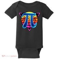 Pi Day Retro Tropical Logo Baby Bodysuit thumb 0