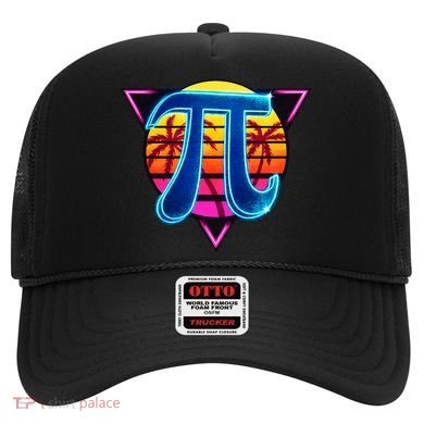 Pi Day Retro Tropical Logo Hat