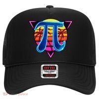 Pi Day Retro Tropical Logo Hat thumb 0