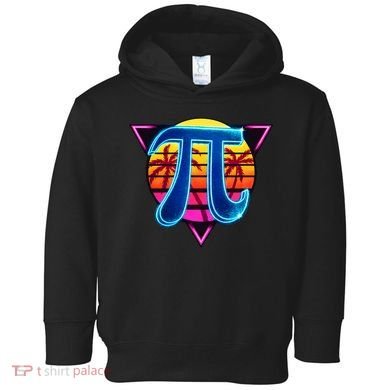 Pi Day Retro Tropical Logo Toddler Hoodie