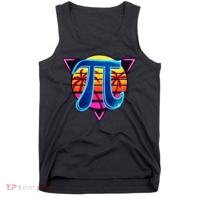 Pi Day Retro Tropical Logo Tank Top