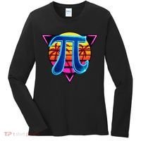 Pi Day Retro Tropical Logo Women's Long Sleeve Shirt thumb 0