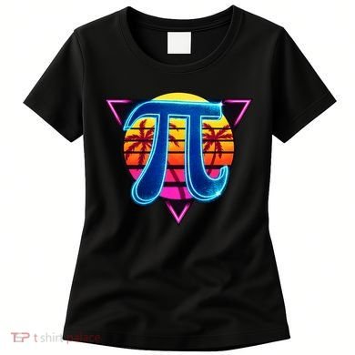 Pi Day Retro Tropical Logo Women's T-Shirt