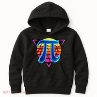 Pi Day Retro Tropical Logo Kids Hoodie thumb 0
