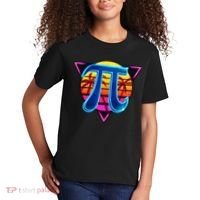 Pi Day Retro Tropical Logo Kids T-Shirt thumb 2