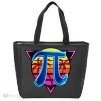 Pi Day Retro Tropical Logo Tote Bag thumb 0