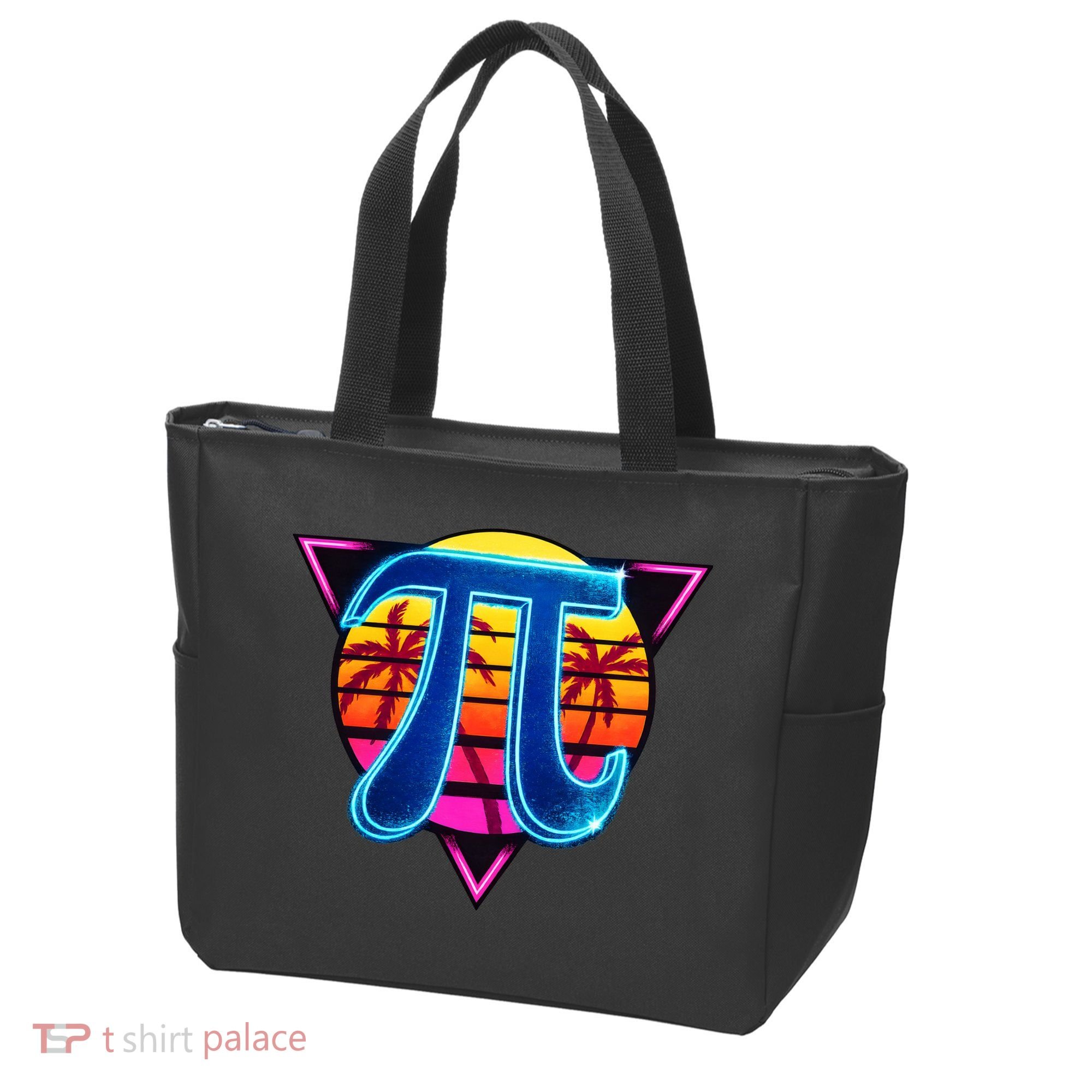Pi Day Retro Tropical Logo Tote Bag