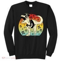 Pirate Dinosaur Retro Sunset Pi 3.14159 Sweatshirt thumb 0