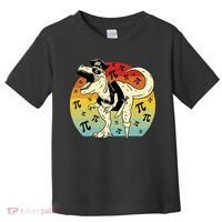Pirate Dinosaur Retro Sunset Pi 3.14159 Toddler T-Shirt thumb 0